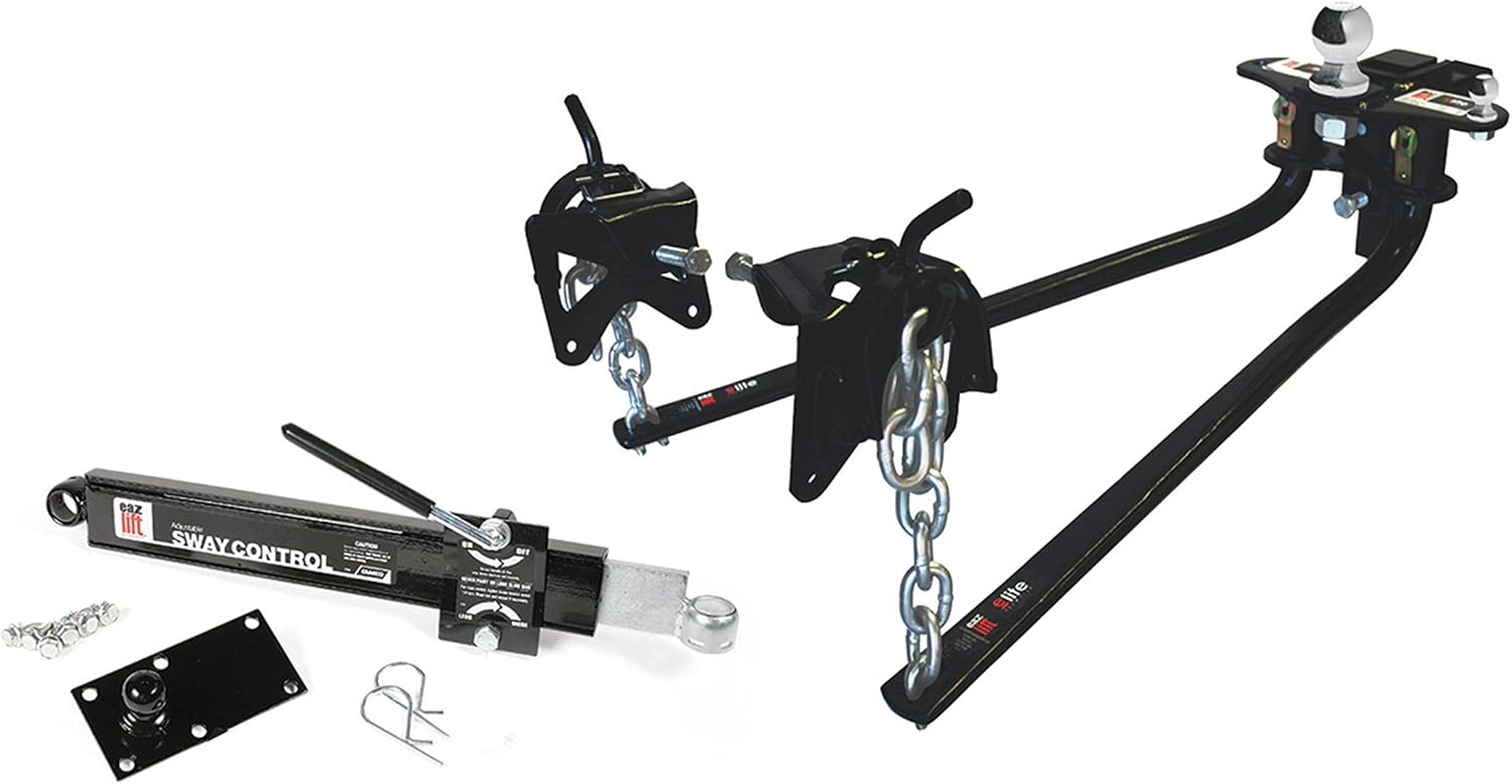 Elite Bent Bar Weight Distributing Hitch with Adjustable Ball Mount and Shank B313002