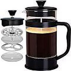 French Coffee Press, 34 Oz. Espresso Tea Maker with Triple Filters E167
