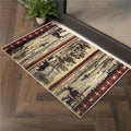 Cream Rectangle Machine Made Rug D171