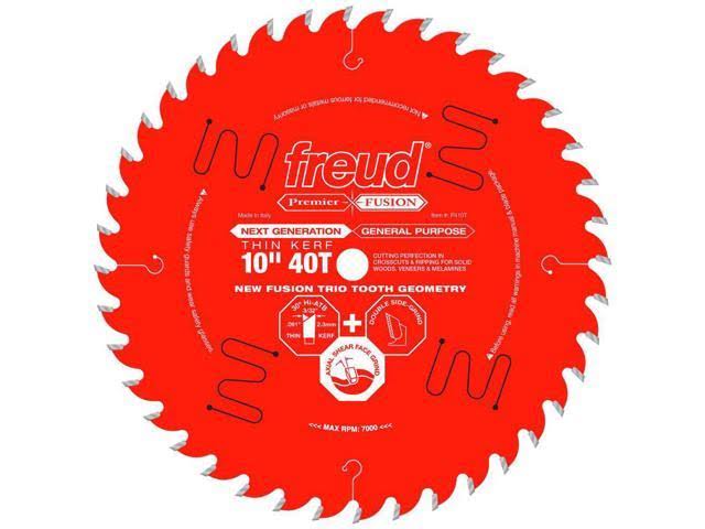 10x22 40 Tooth Thin Kerf Saw Blade U360