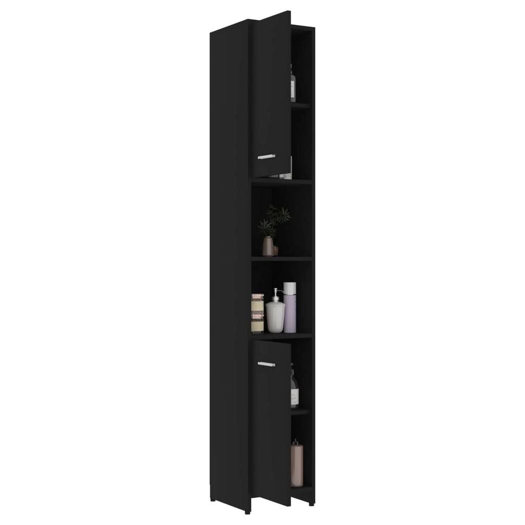 Black Chipboard Bathroom Cabinet L96657