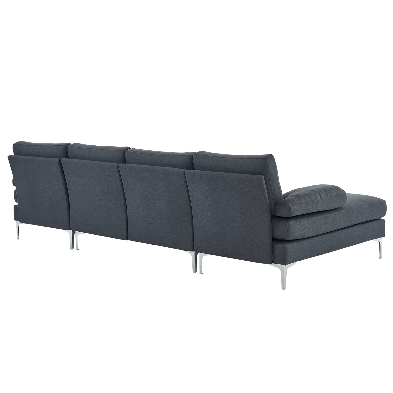 Dark Gray U-Shaped 4-Seat Modular Sofa K685