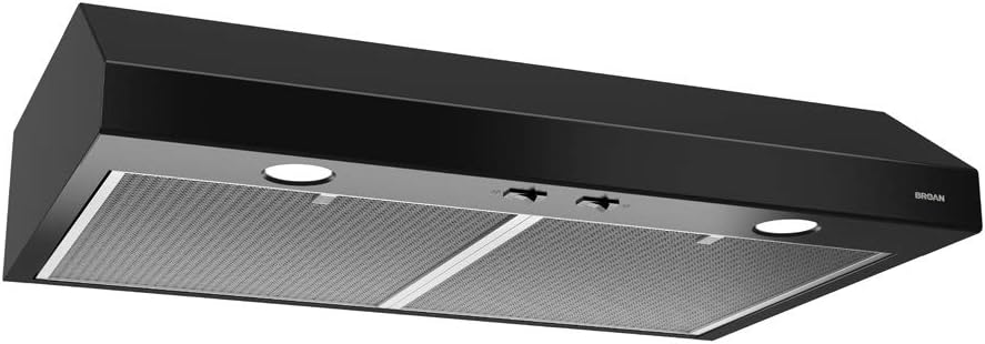 Black 36-inch Range Hood with Light and Exhaust Fan X33116