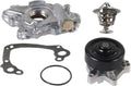 Engine Oil Pump & Water Pump & Thermostat Housing Pack of 2 I963