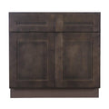 Vintage Charcoal Sink Base Cabinet with 2 Doors D5088