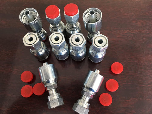 10 PACK Female Flat Face Seal 1/2inch Hose 1/2 threads U897715