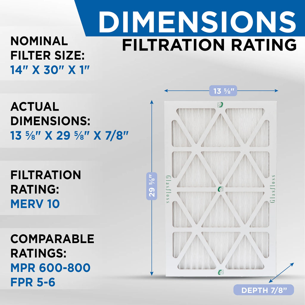 12 Pack MERV 10 Pleated Air Filters B645114