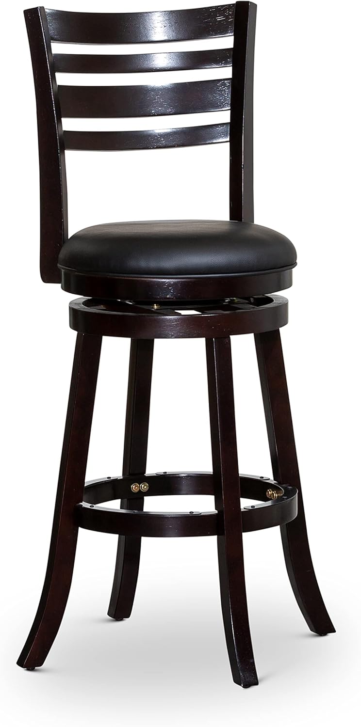 Charcoal Fabric Swivel Stool, 24" Counter Height D788668