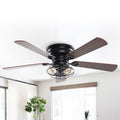 Matte Black Ceiling Fan with Light Kit O20717