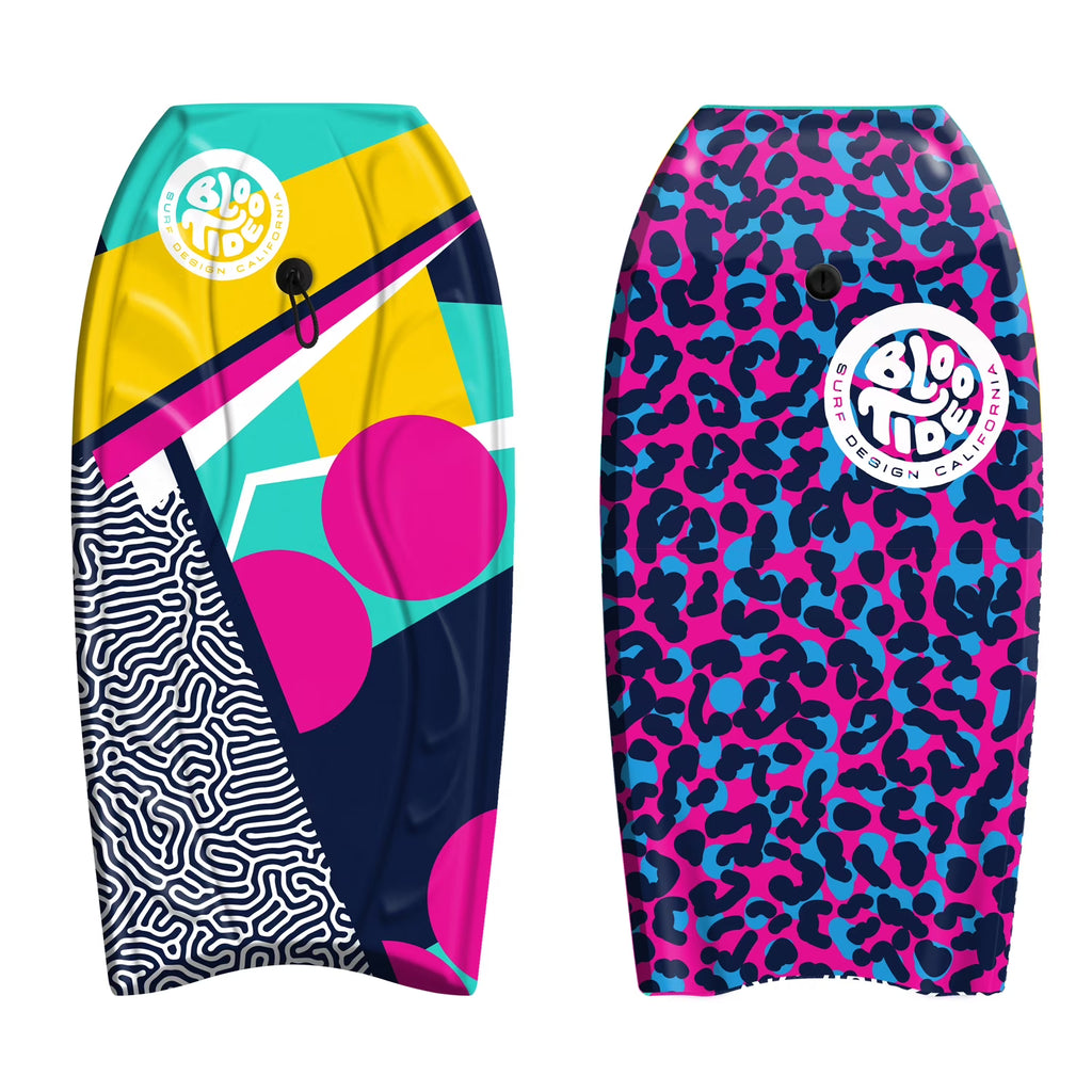 Pink Leopard Graphic 40in Foam Bodyboard with Leash S184