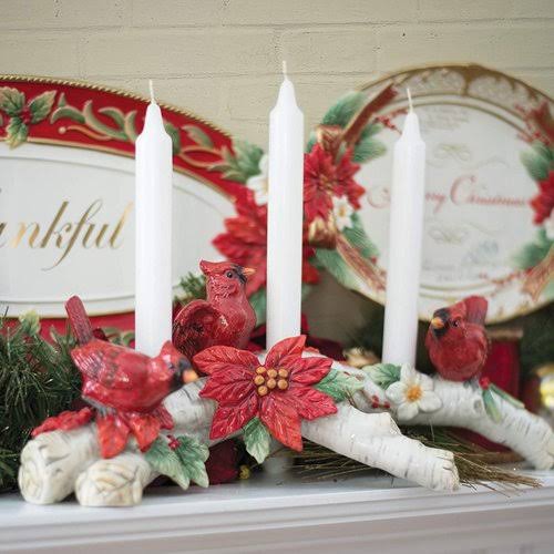 Assorted Cardinal Christmas Candelabra O687012