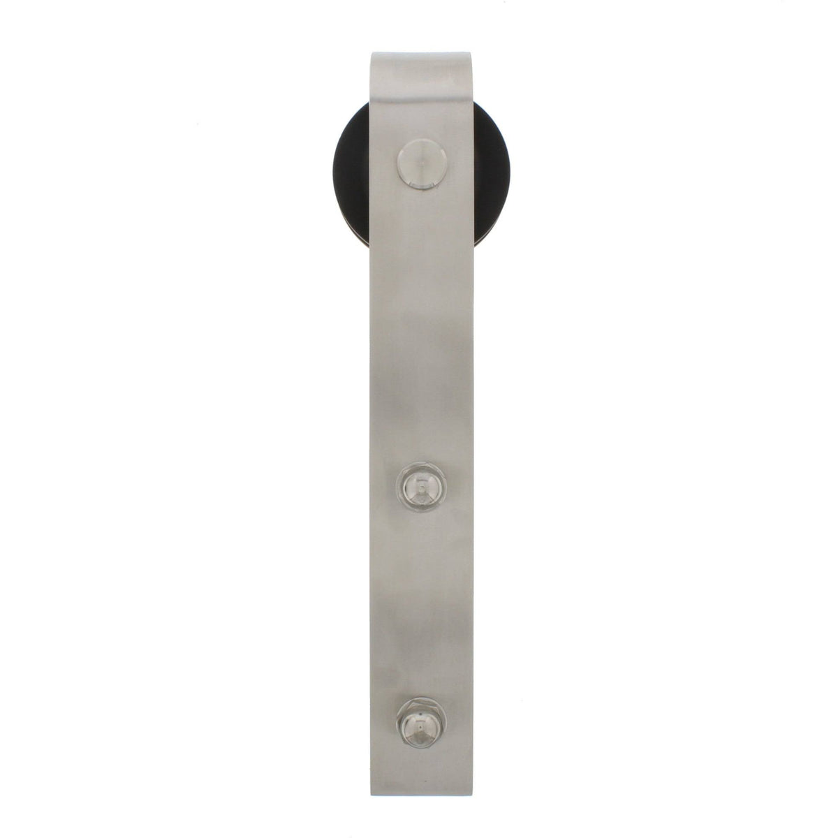 120x22 Bent Strap Barn Door Hardware Kit, Satin Nickel Y37956