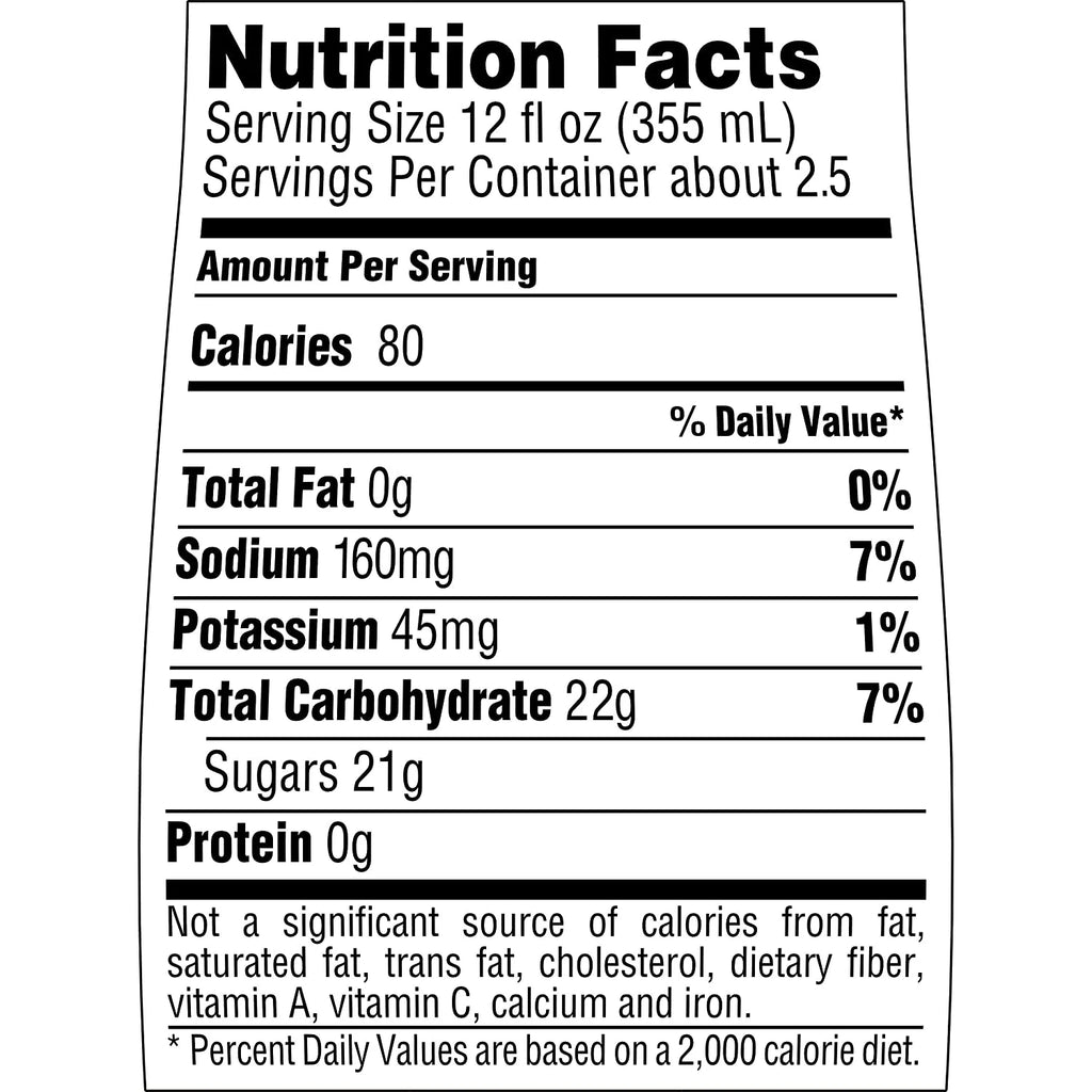 Sports Drink, 28 oz Bottle, Quantity of 15 V6564
