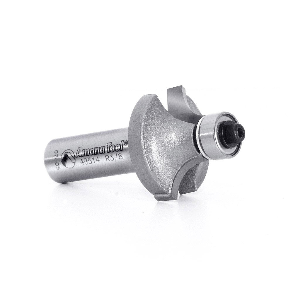 Carbide Tipped 4 Flute Corner Rounding Beading 1/2 Radius x 1-5/8 Dia Q84338