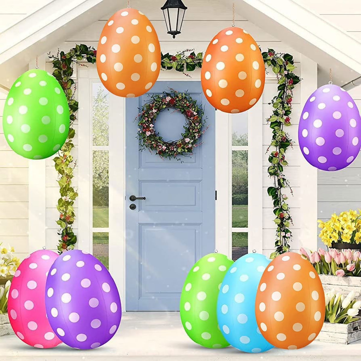 Colorful 16" Inflatable Easter Balls A7186