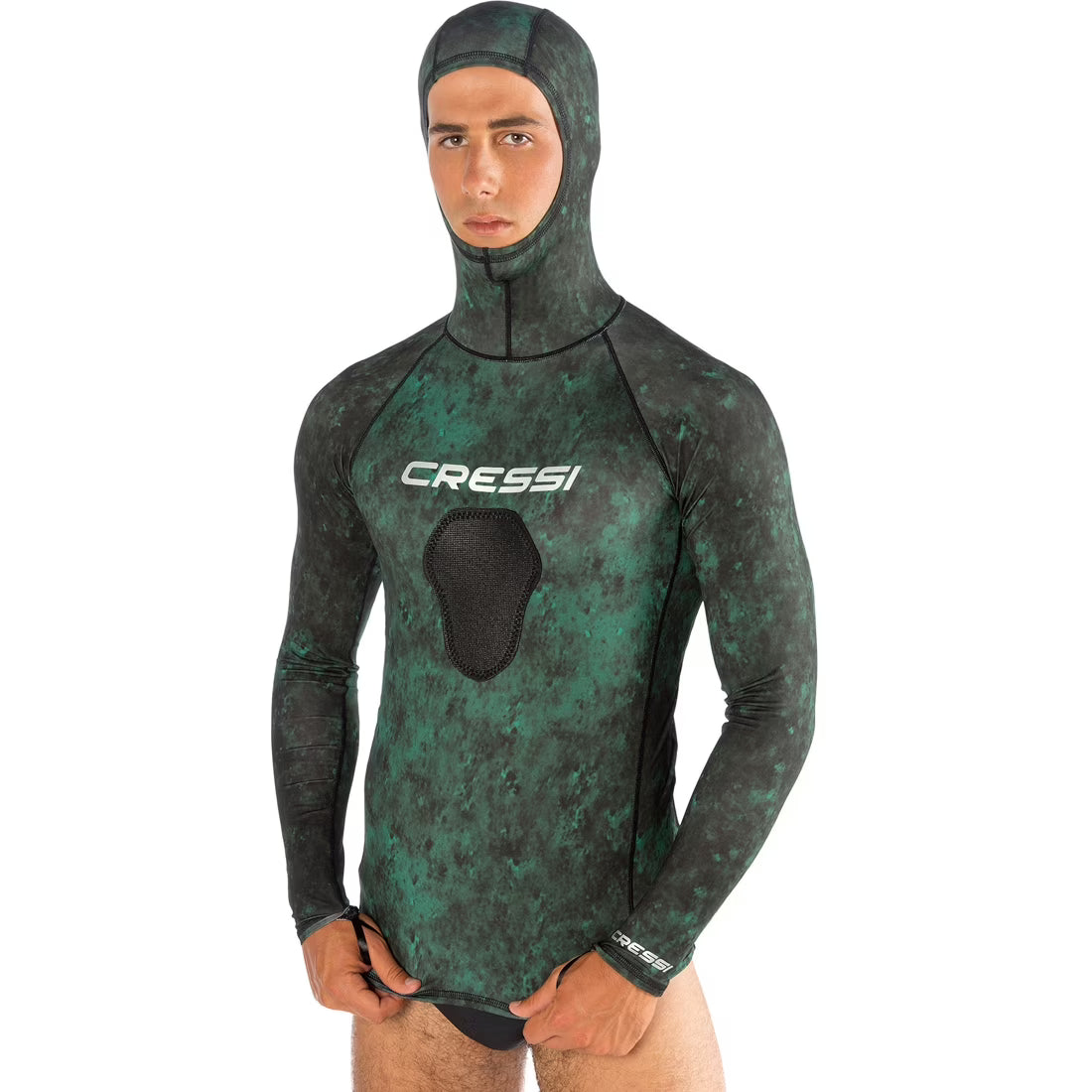 Green Hunter Hooded Rashguard H50842