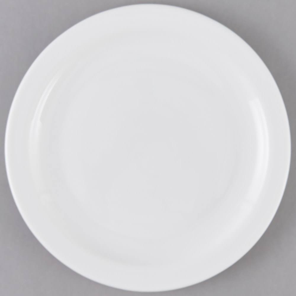 White Plate Lunch Narrow Rim V787072