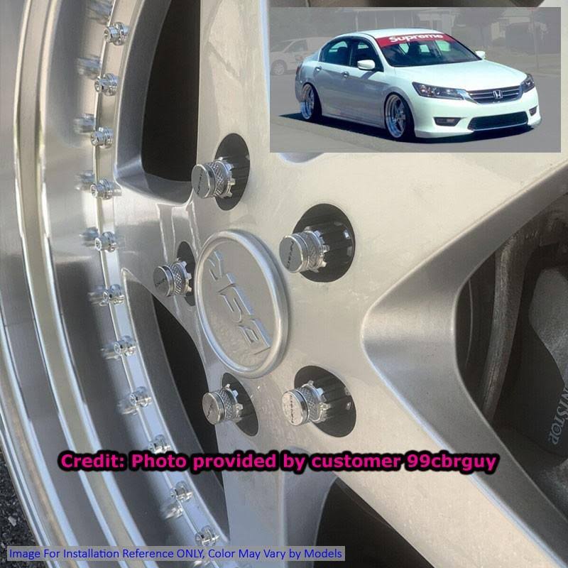 21 PC Chrome Gold Steel Lug Nut Set I71910