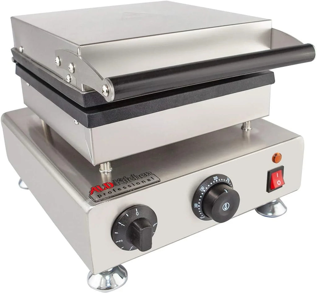 Belgian Waffle Maker, Stainless Steel Nonstick, 110V (4 X Squares) P73268