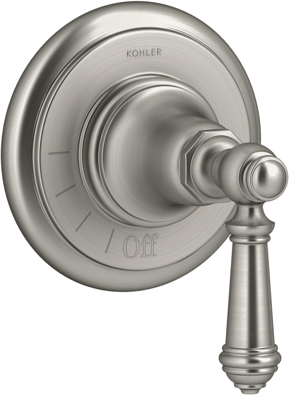 Brushed Nickel Volume Valve Trim with Lever Handle G74757