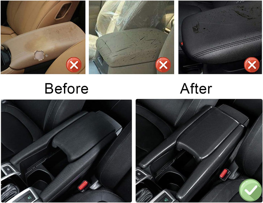 Carbon Fiber Center Console Armrest Cover O213