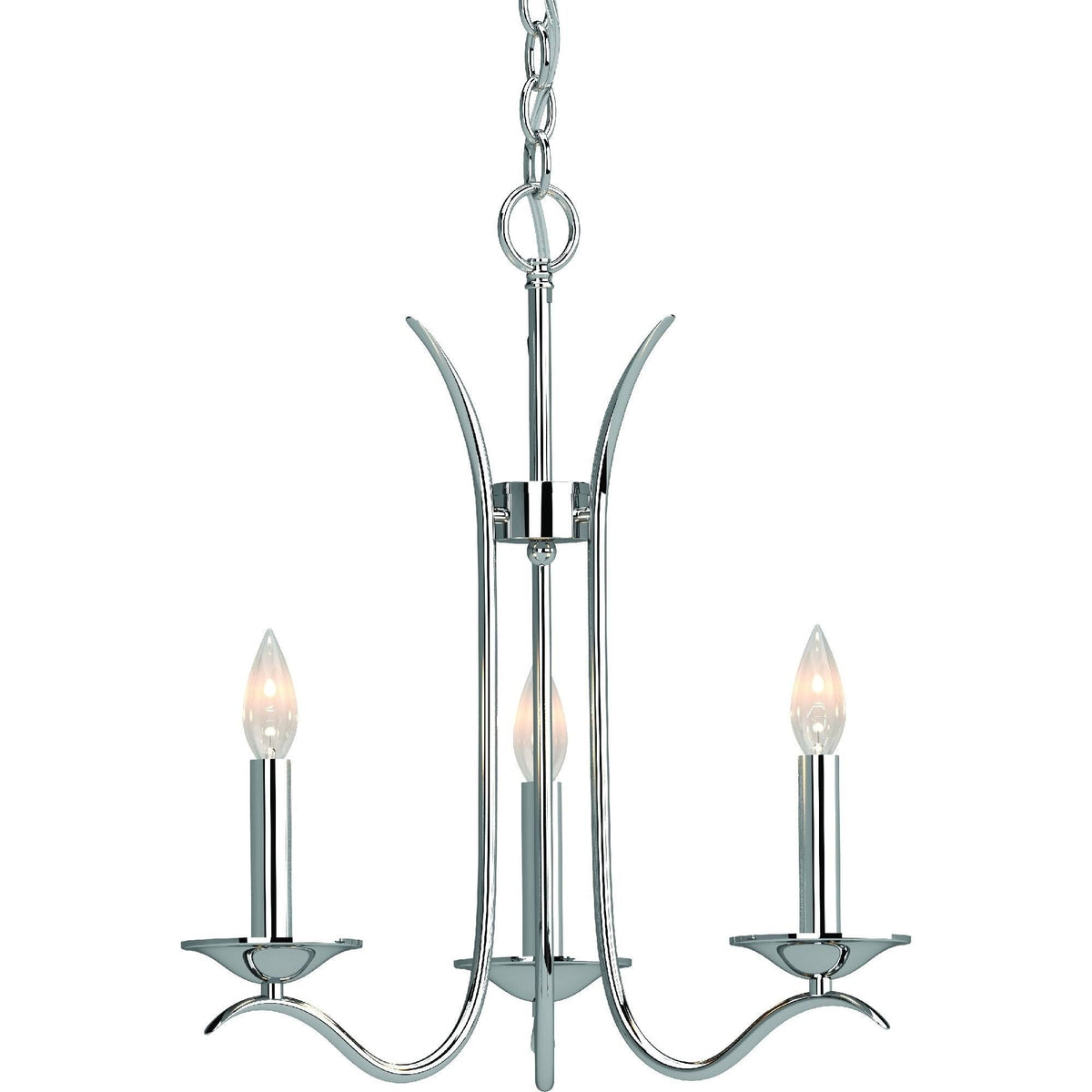 Bronze 3 Light Candle Chandelier V3498