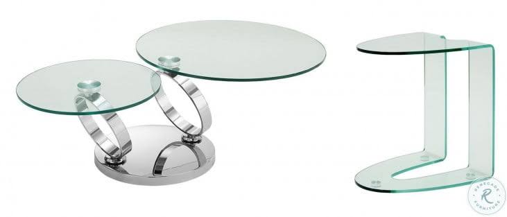 High Polished Stainless Steel Base Coffee Table A3646