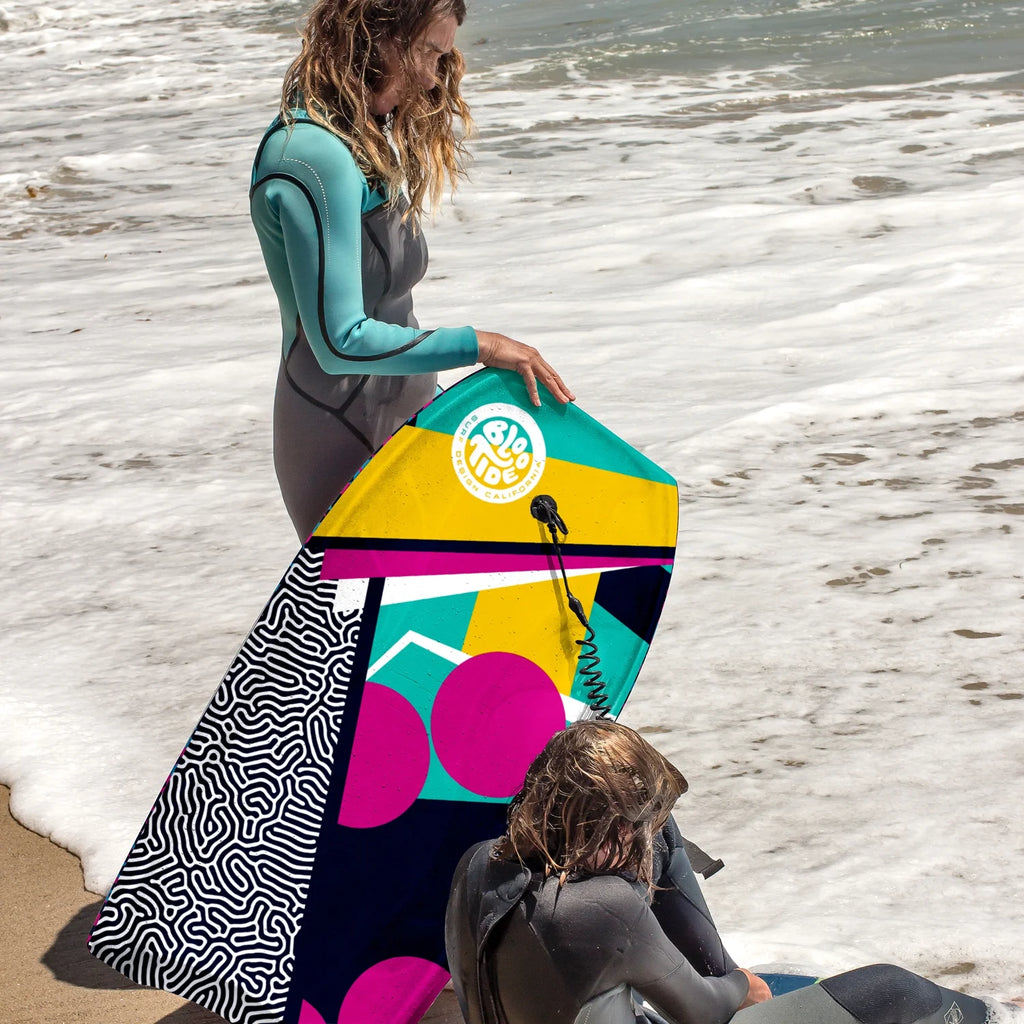 Pink Leopard Graphic 40in Foam Bodyboard with Leash S184