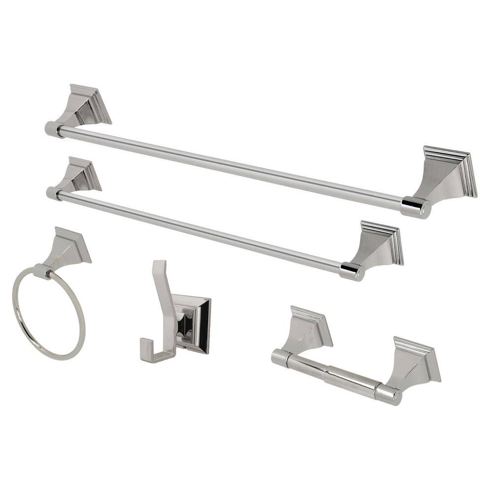 Polished Nickel 5-Piece Bathroom Accessory Set A201