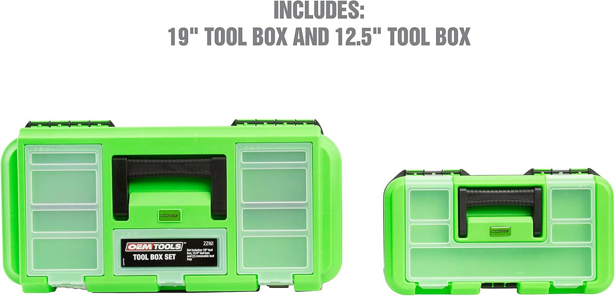 3 Piece Tool Box Set with Removable Tool Tray P14633