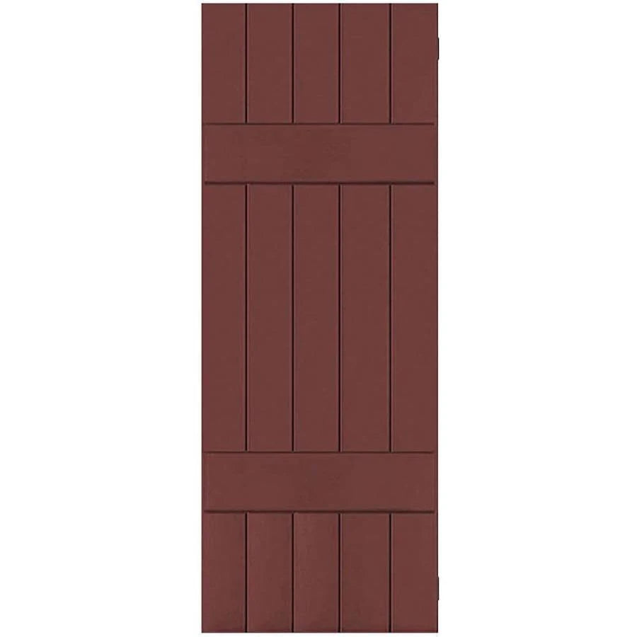 18 in. x 47 in. Exterior Real Wood Pine Board and Batten Shutters Pair K147