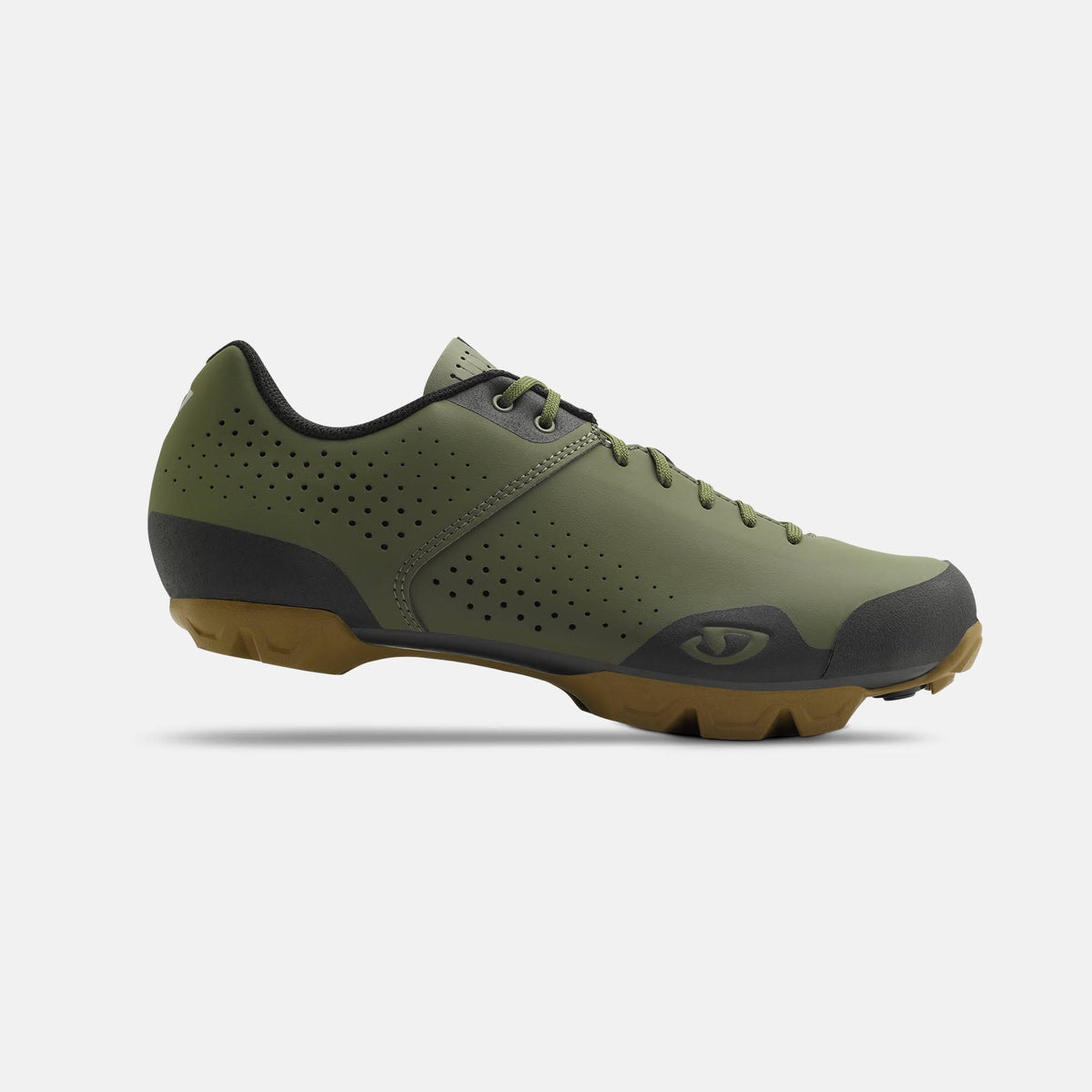 Olive Gum Lace-Up Shoes E562