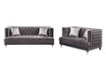 Gray Velvet Sofa and Loveseat M466332