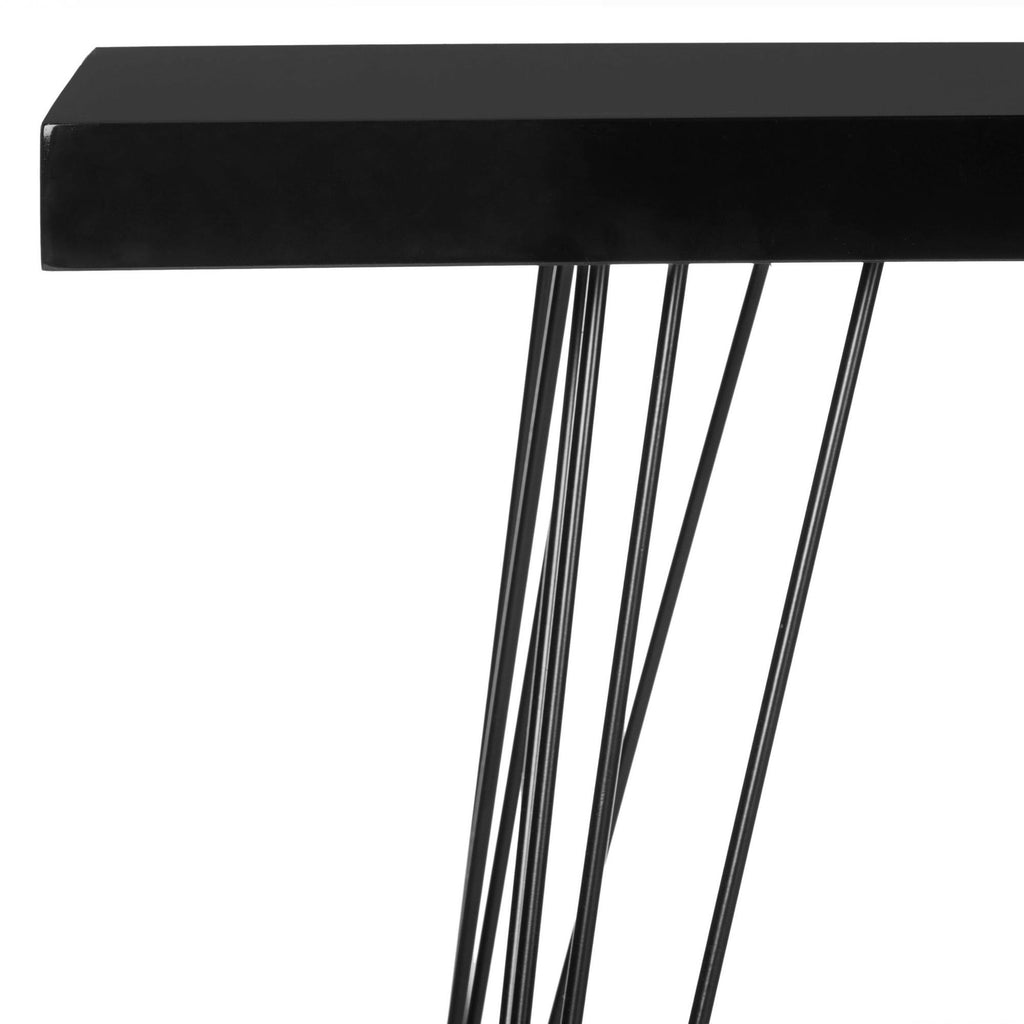 Black Retro Lacquer Console U53438