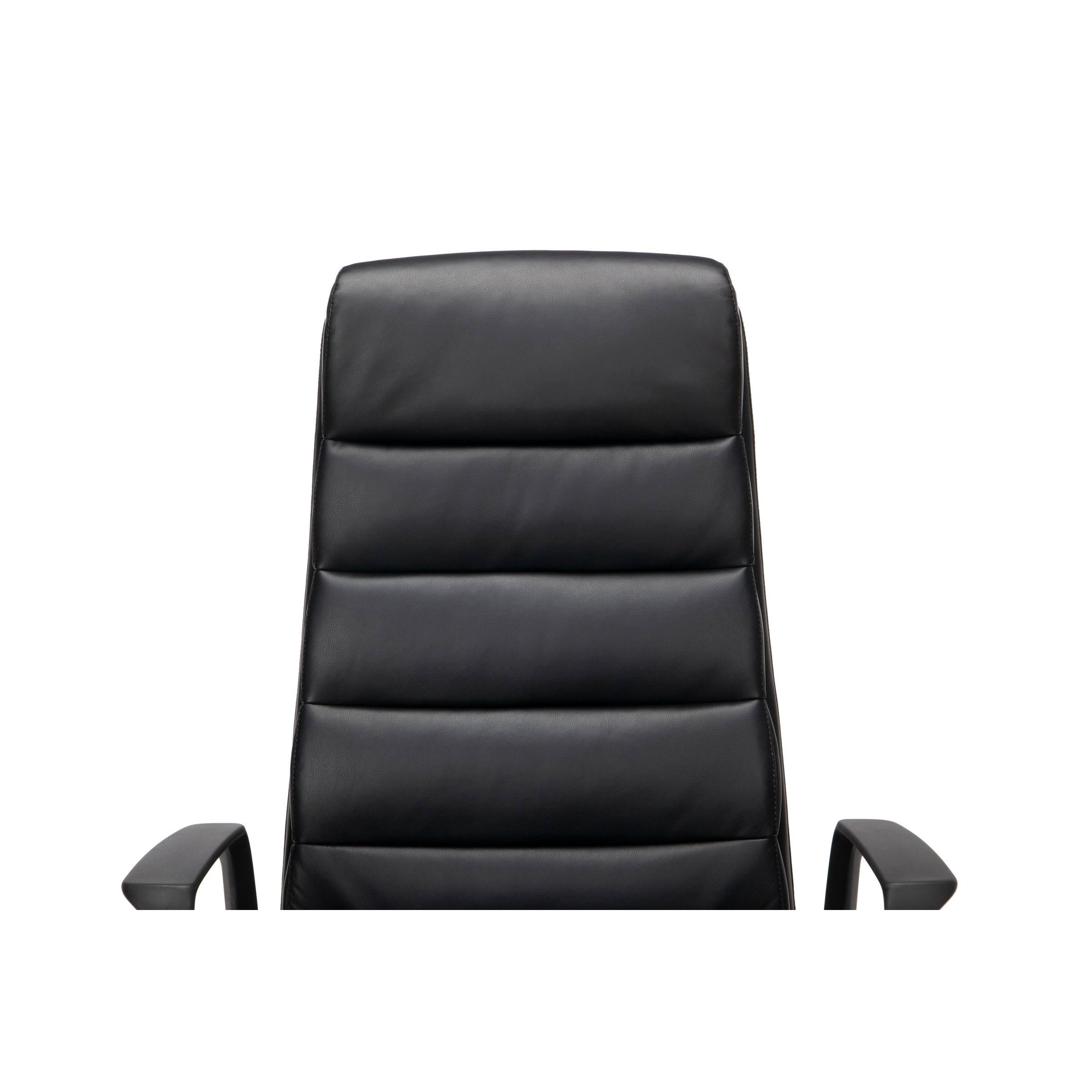 Black Bonded Leather Executive Chair K6180