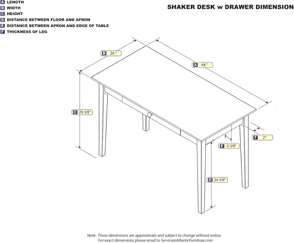 Antique Walnut Shaker Desk A853629