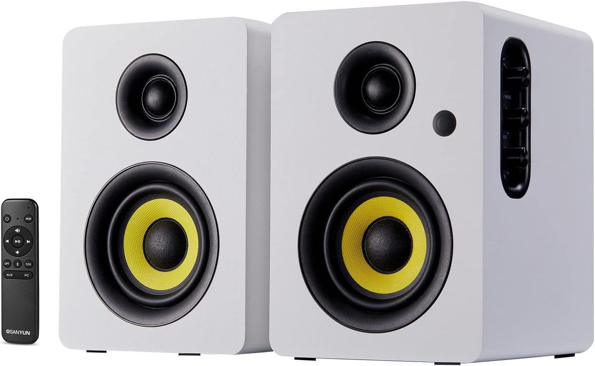White 3 Active Bluetooth Bookshelf Speakers, Pair U2672