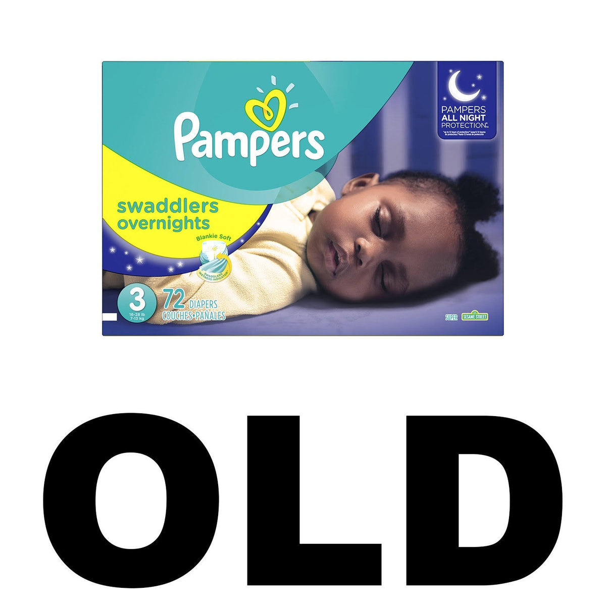 Overnight Diapers Size 3, 72 count M1240