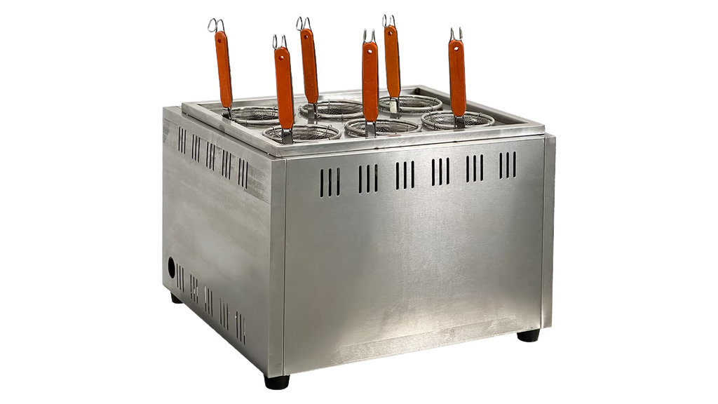 6 Basket Commercial Pasta Cooker, Stainless Steel, Propane O272280