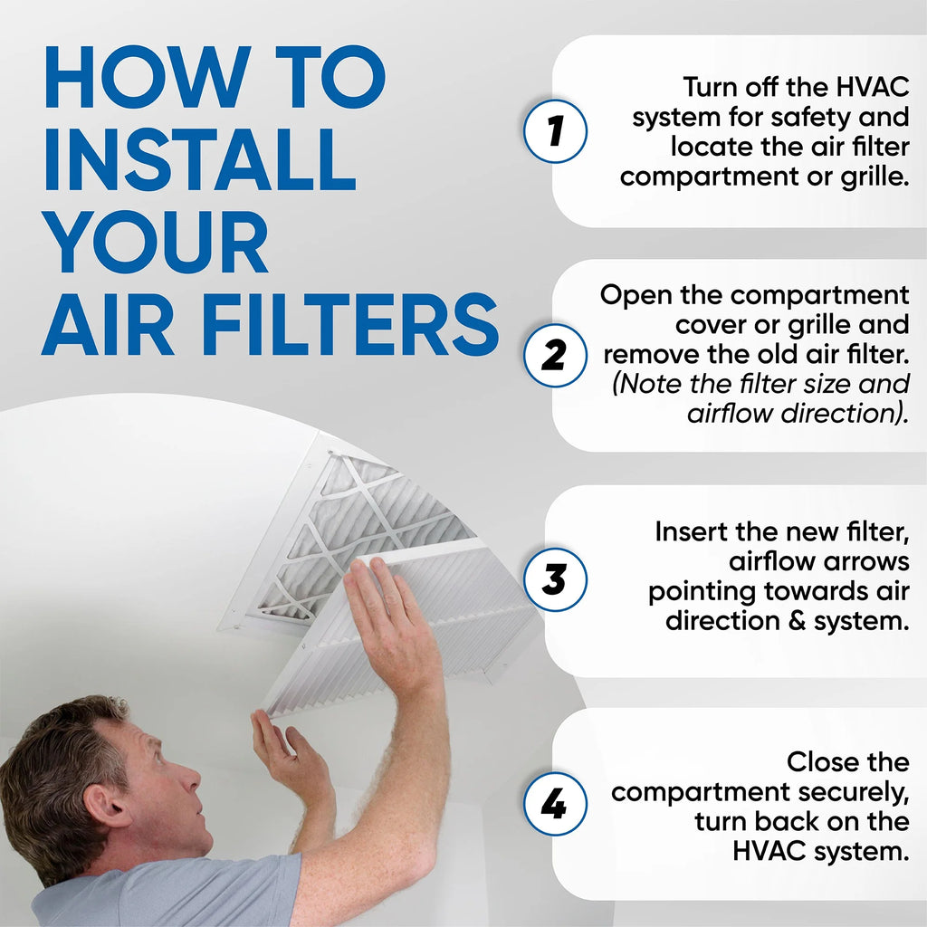 12 Pack MERV 10 Pleated Air Filters B645114