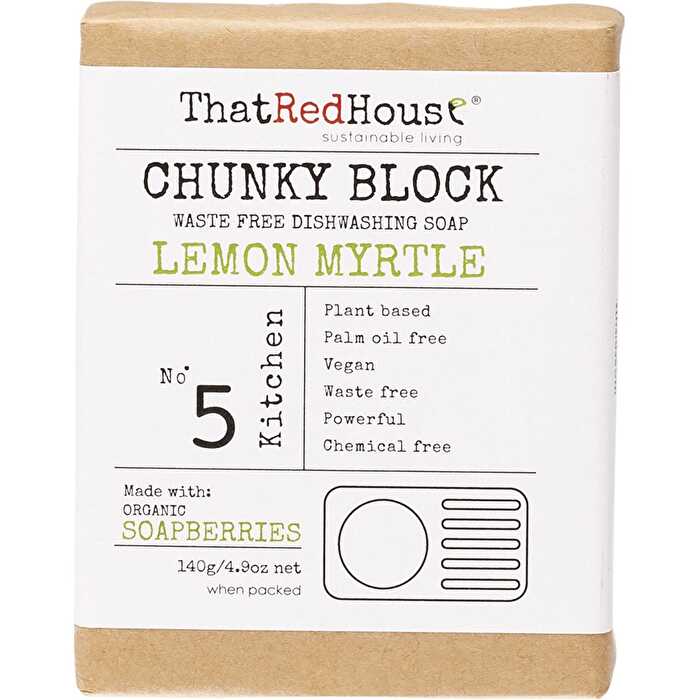 Chunky Block Dishwashing Soap Lemon Myrtle 140g Y9148