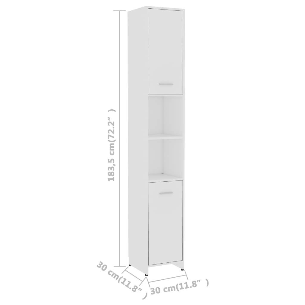 Black Chipboard Bathroom Cabinet L96657