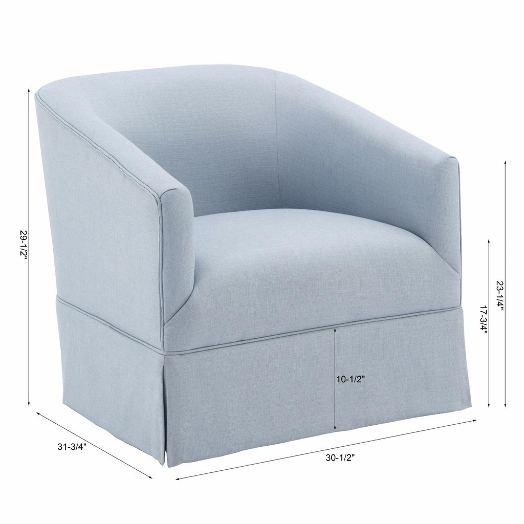 Elm Skirted Swivel Chair G75434