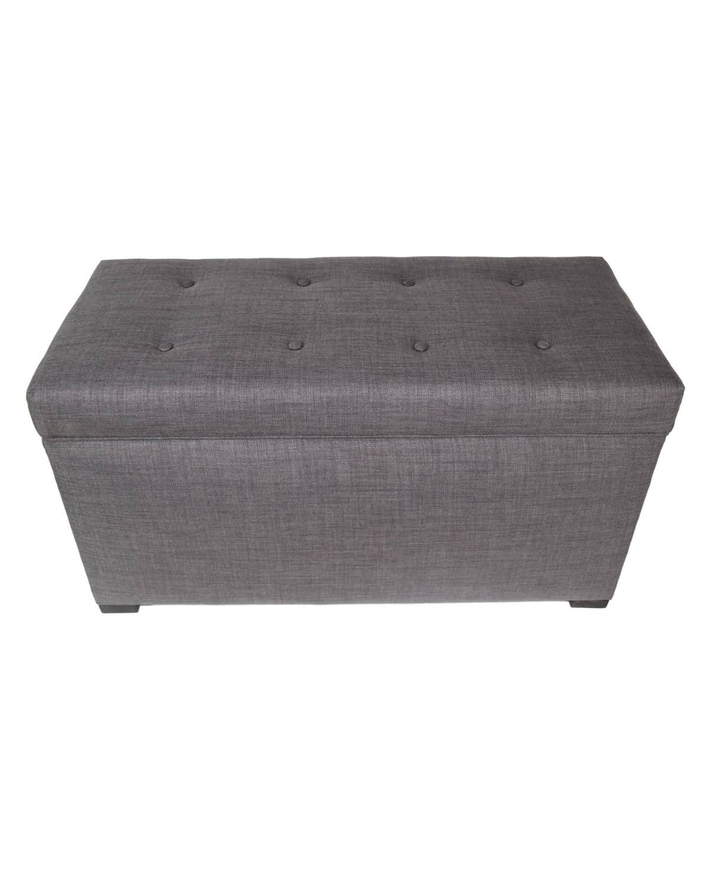 Tufted Storage Bench Gray P595061