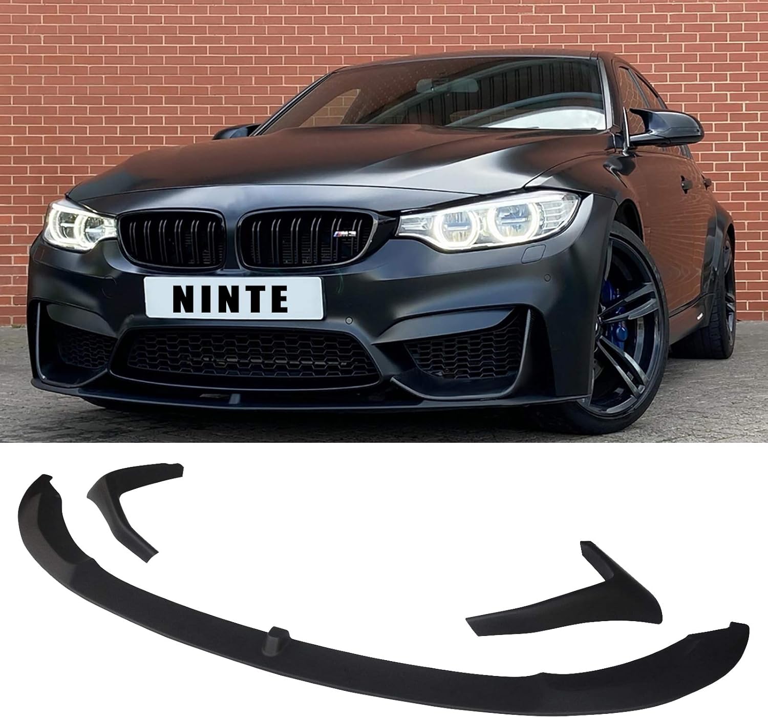 Matte Black ABS Front Bumper Spoiler Splitter Z840
