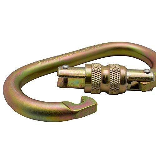 Steel Screw-Lock Oval-Shaped Carabiner P718