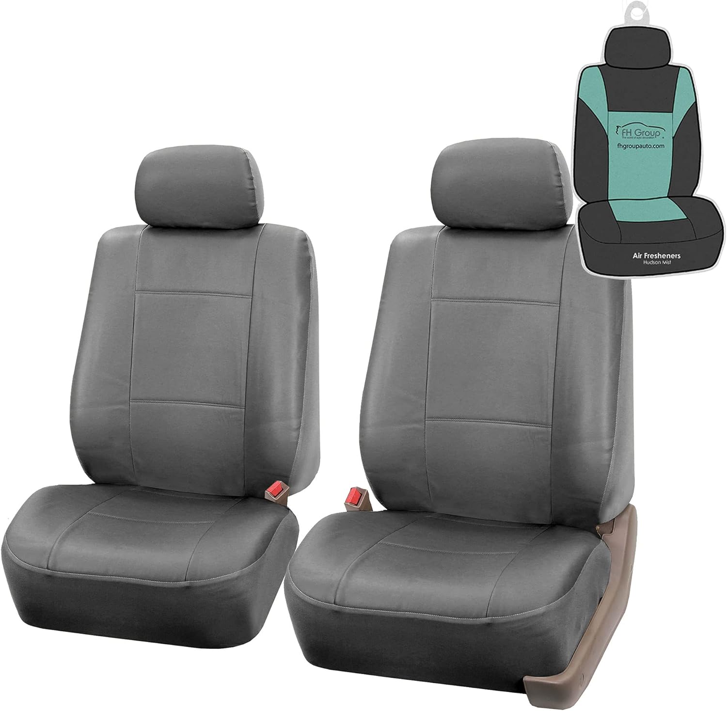 Tan PU Leather Front Car Seat Covers L4083