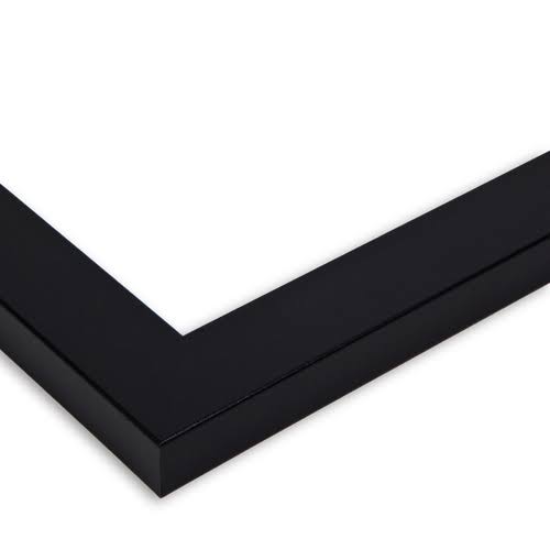 Satin Black Picture Frame with 7 openings for 5x7 Photos R3605
