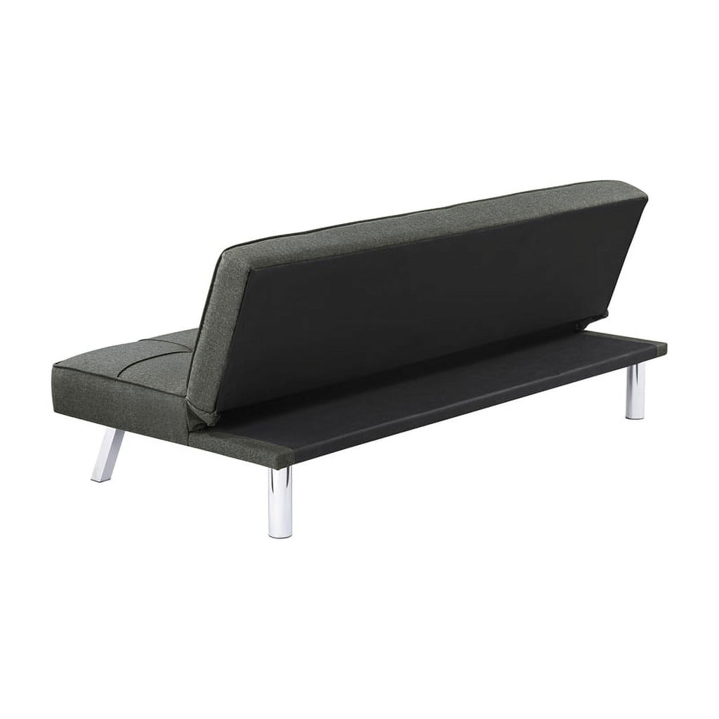 Modern Fabric Upholstered Tufted Sofa Bed in Gray P125282