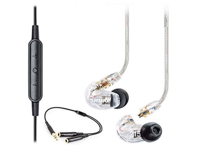Clear Sound Isolating In-Ear Headphones with Remote + Mic Cable A6324